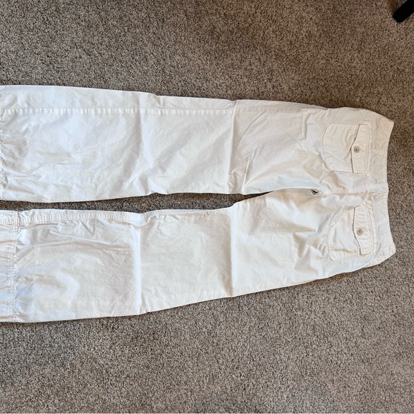 Vintage Y2K Banana Republic Low Rise Flare/Wide Leg 100% cotton pants. 8 Long - Picture 5 of 16